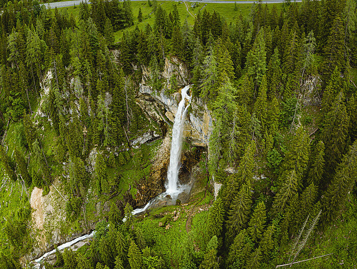 AllesAlm Der Johanneswasserfall in der Nähe der Gnadenalm