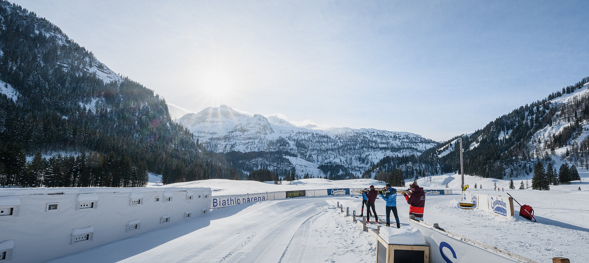 Die Biathlonanlage der Gnadenalm